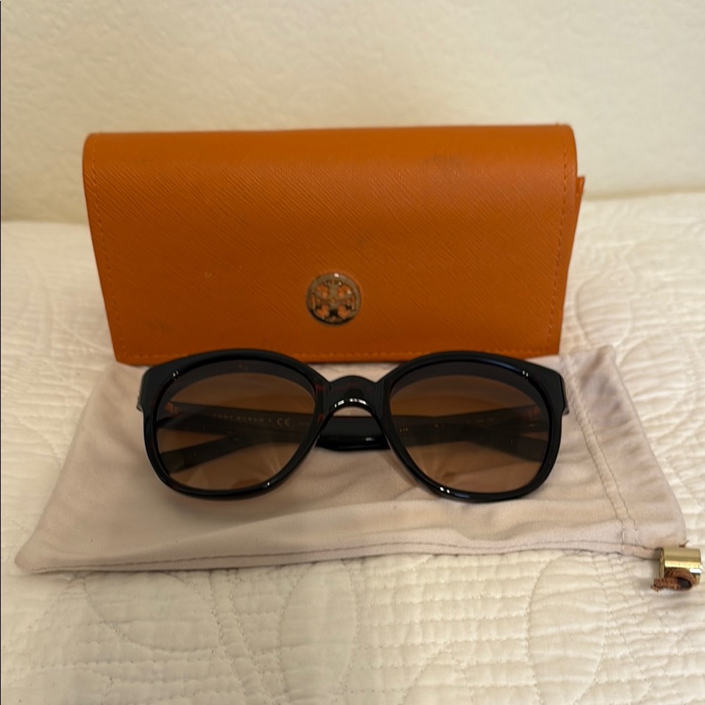 Tory Burch brown Sunglasses with Orange Case